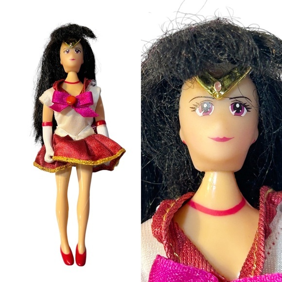 Sailor Moon Other - 1995 Sailor Mars Adventure Dolls 6" Irwin Toys Sailor Moon Red Toy Vintage